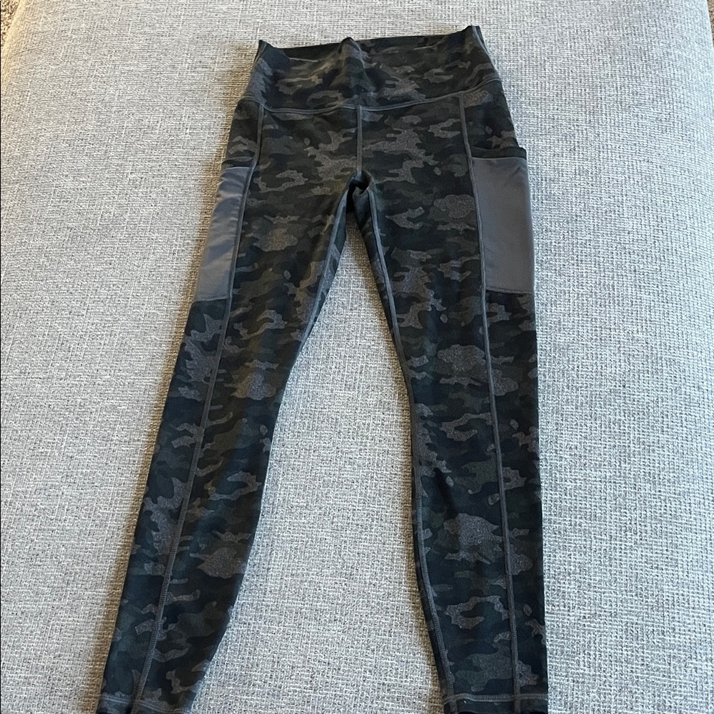 Fabletics Dark Camo PowerHold Leggings